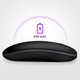 Безпроводная компьюторная мышь, безшумная, оптическая 2.4G+Bluetooth подключением c RGB-подсветкой DPI 800/1000/1200 черная X1_black - изображение 5