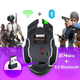 Бездротова ігрова миша, безшумна, оптична 2.4G+Bluetooth-під'єднанням з RGB-підсвіткою DPI 800/1000/1200 чорна Q13B - зображення 7