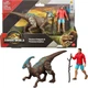 Фигурка Рубен Дельгадо с Динозавром Паразауролоф Мир Юрского Периода Jurassic World Rebirth Reuben Delgado & Parasaurolophus Dinosaur Mattel (JGB86) - изображение 1