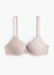 Бюстгальтер женский с push-up с кружевом H&M 80D розовый (13720) - изображение 3