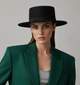Фетровий капелюх у стилі стріт-стайл Honey Fashion Accessories 55-56р чорний (13-62) - изображение 1