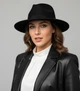 Фетровий капелюх з широкими полями Honey Fashion Accessories 55-57 чорний (13-4) - зображення 1