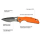 Нож Skif Defender II BSW Orange - изображение 7