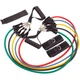 Эспандер многофункциональный для фитнеса 5 жгутов Resistance Band FI-801 Материал: Резина, нейлон, металл Цвет: Черный-радужный - изображение 4