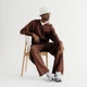 Мужское коричневое худі New Balance Athletics French Terry Full Zip 52 (XL) (MJ53506ABJ) - изображение 2