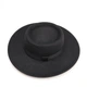 Капелюх жіночий модельний фетрове канотьє з широкими полями Honey Fashion Accessories 55-56р чорний (13060) - изображение 3