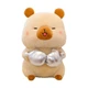 Плюшева капібара-боксер 45 см бежевого кольору, м'яка іграшка-подарунок для любителів спорту та затишку - зображення 1