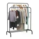Вешалка-стойка Double Floor Hanger с полкой для обуви, металлическая черная, 150×110×55 см - изображение 1