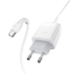 Зарядное устройство с кабелем USB/Type-C 1 м HOCO C72Q Glorious 18 W белый - изображение 2