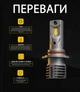 Лампы Pulso M6-HВ3(9005)/LED-chips 7535/9-18 В/2x28 Вт/6000 лм/6500K (M6-HВ3) - изображение 3