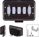Фара робочого світла Pulso WLP - 50S5 SPOT + FLOOD 5Ledx10W (170x110x75)10-30V/50W/6000K - зображення 4