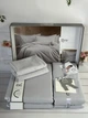 Комплект постільної білизни Romeo Home Tencel Qxm Gri євро - зображення 3