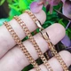 Цепочка Xuping Jewelry 3мм 50см медзолото позолота 18К панцирное плетение ц796 - изображение 2