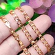 Цепочка Xuping Jewelry 4мм 55см медицинское золото позолота 18К панцирное плетение ц825 - изображение 2