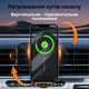 Автомобильный держатель для телефона с беспроводной зарядкой 15W авто открытие и закрытие черный JDT-0849585 - изображение 8