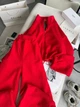 Женский спортивный костюм двухсторонний флис красный 46-48 - изображение 3