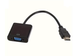 Переходник конвертер HDMI M to VGA F 1080P CE Black (500314) - изображение 1