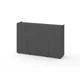 Комод Metkas Home B020 1400x350x920 мм, ЛДСП, Антрацит (MB020A) - изображение 1
