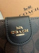 Кошелек coach medium corner zip wallet натуральная кожа + подарочная упаковка - изображение 8
