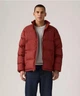 Чоловіча пухова куртка Levi's без капюшона XL червоно-коричнева - зображення 1