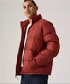 Чоловіча пухова куртка Levi's без капюшона XL червоно-коричнева - зображення 2