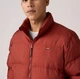 Чоловіча пухова куртка Levi's без капюшона XL червоно-коричнева - зображення 4