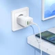 Мережевий зарядний пристрій Hoco N71 Nuevo GaN PD30W+QC3.0 (white) - зображення 3