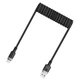Кабель-пружина AceFast C14-04 USB-A на Type-C 3A 1.2м - зображення 2