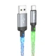Кабель з підсвіткою Hoco U112 Shine USB-A на Type-C 1м - зображення 1