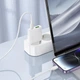 Мережевий зарядний пристрій Borofone BN25 Wish GaN PD30W+QC3.0 (Ультратонкий) - изображение 7