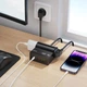 Мережевий подовжувач Hoco AC34 Win 2500W PD70W+QC3.0 (2xAC+3xType-C+1xUSB) 1.5m - зображення 7