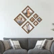 Набір квадратних фоторамок The Frame Depot на стіну, 7 шт, у коричневому кольорі, сучасний геометричний колаж для фото, артів і постерів (diamond_set) - зображення 6