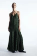 Сукня жіноча COS tiered paisley-jacquard silk maxi dress 1191224002 36 Зелений - изображение 1