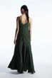 Сукня жіноча COS tiered paisley-jacquard silk maxi dress 1191224002 36 Зелений - изображение 3