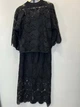 Женский костюм макраме с кофтой и юбкой на резинке TELL MKTL5274/1407 - 42, Чорний - изображение 6