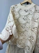 Женский костюм макраме с кофтой и юбкой на резинке TELL MKTL5274/1407 - 54, Бежевий - изображение 4
