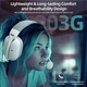Беспроводные наушники Attack Shark L80 PRO WHITE (BT/2.4G ) - изображение 2
