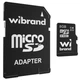 Карта пам'яті Wibrand MicroSDHC 8gb UHS-1 10 Class + Adapter (Чорний) - изображение 1