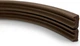 Уплотнитель для дверей Horst клеящийся Е-образный DS-E 9х4 Коричневый (DS-E 9x4 BROWN) - изображение 6