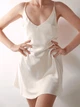 Ночная сорочка из натурального шелка (ночнушка) Ivory Pearl Sleep dress – молочный, айворі (XS) - изображение 3