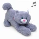 Мягкая игрушка Кот Кис музыкальный Копиця 28 см Серый - изображение 1