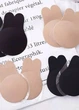 Багаторазовий силіконовий бюстгальтер невидимка жіночі наклейки на груди наліпки ліфчик клейкий бюст кролик для жінок Чорний B - зображення 2