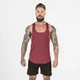 Майка чоловіча спортивна для силових тренувань та бігу Gymshark бордова L - зображення 1