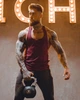 Майка чоловіча спортивна для силових тренувань та бігу Gymshark бордова L - зображення 5