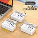 Адаптер блок живлення USB на 6 портів зарядний пристрій 65W (3×USB-A, 3×type-C) - зображення 3