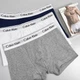 Набір трусів - боксерів Calvin Klein Underwear 3 шт М сірий білий темно-синій - зображення 1
