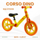 Беговел велобег детский 12’’ Corso Dino CS-12496 нейлоновая рама и вилка, колеса EVA 12’’ - изображение 1