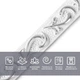 Молдинг 4950х20х7 мм Білий зі сріблом SW-00002679 - изображение 4