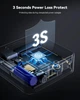 Корпус чохол з екраном DOCKCASE Pocket Smart 2230 M.2 NVMe SSD Enclosure - Захист від втрати живлення корпусу SSD 3s, виявлення несправності SSD, USB-C 3.2 (10 Гбіт/с) Корпус NVMe підтримує 2230 SSD M.2 NVMe/PCle до 2 ТБ (Чорний матовий) - зображення 4