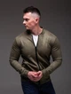 Бомбер чоловічий повсякденний у стилі casual S хакі 4319344 - изображение 7